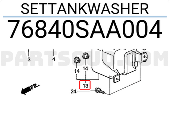 Honda 76840SAA004 SETTANKWASHER