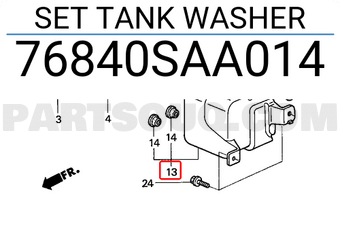 Honda 76840SAA014 SET TANK WASHER