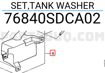Honda 76840SDCA02 SET,TANK WASHER
