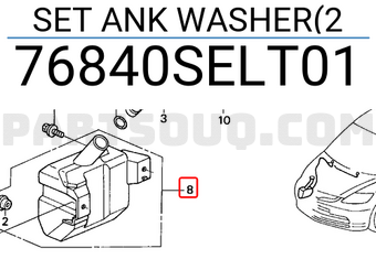 Honda 76840SELT01 SET ANK WASHER(2