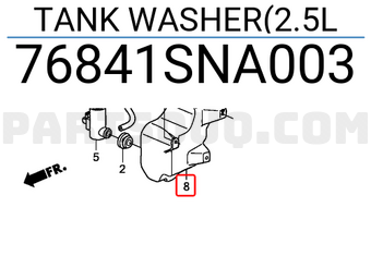 Honda 76841SNA003 TANK WASHER(2.5L