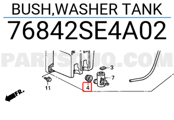 Honda 76842SE4A02 BUSH,WASHER TANK