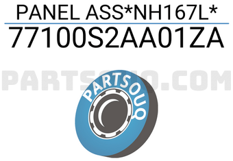 Honda 77100S2AA01ZA PANEL ASS*NH167L*