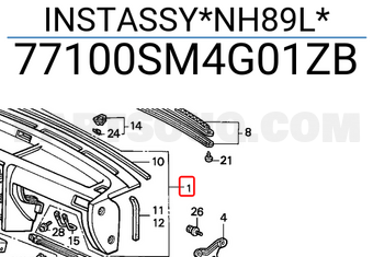 Honda 77100SM4G01ZB INSTASSY*NH89L*