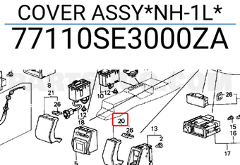 Honda 77110SE3000ZA COVER ASSY*NH-1L*