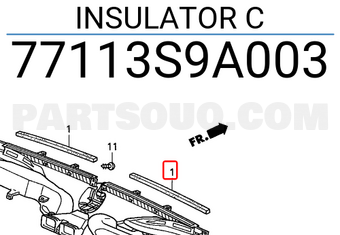 Honda 77113S9A003 INSULATOR C