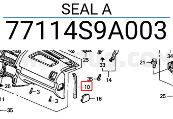 Honda 77114S9A003 SEAL A