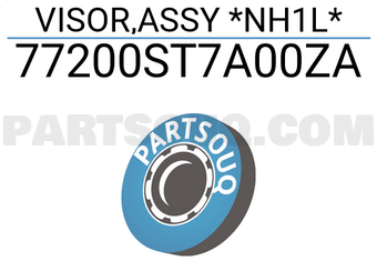 Honda 77200ST7A00ZA VISOR,ASSY *NH1L*