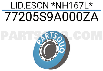Honda 77205S9A000ZA LID,ESCN *NH167L*