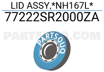 Honda 77222SR2000ZA LID ASSY,*NH167L*