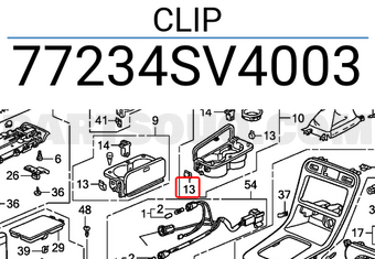 Honda 77234SV4003 CLIP