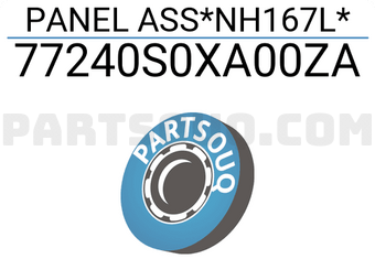 Honda 77240S0XA00ZA PANEL ASS*NH167L*