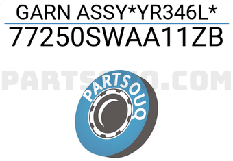 Honda 77250SWAA11ZB GARN ASSY*YR346L*