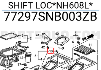 Honda 77297SNB003ZB SHIFT LOC*NH608L*
