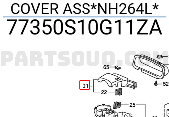Honda 77350S10G11ZA COVER ASS*NH264L*