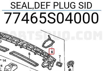 Honda 77465S04000 SEAL,DEF PLUG SID