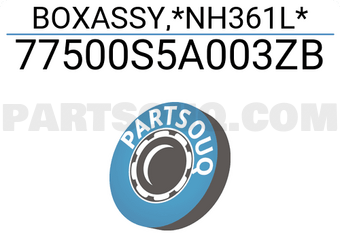 Honda 77500S5A003ZB BOXASSY,*NH361L*