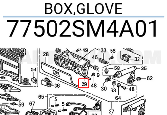 Honda 77502SM4A01 BOX,GLOVE