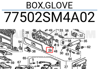 Honda 77502SM4A02 BOX,GLOVE