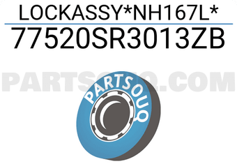 Honda 77520SR3013ZB LOCKASSY*NH167L*