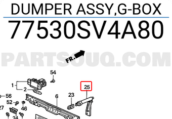Honda 77530SV4A80 DUMPER ASSY,G-BOX
