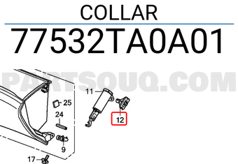 Honda 77532TA0A01 COLLAR