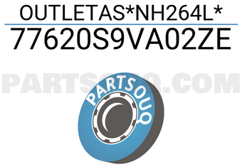 Honda 77620S9VA02ZE OUTLETAS*NH264L*