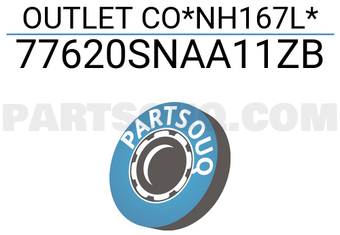 Honda 77620SNAA11ZB OUTLET CO*NH167L*