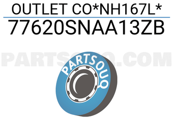 Honda 77620SNAA13ZB OUTLET CO*NH167L*