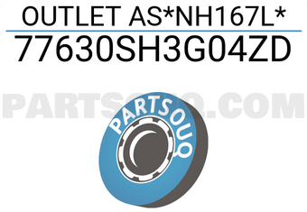 Honda 77630SH3G04ZD OUTLET AS*NH167L*