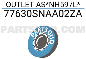 Honda 77630SNAA02ZA OUTLET AS*NH597L*