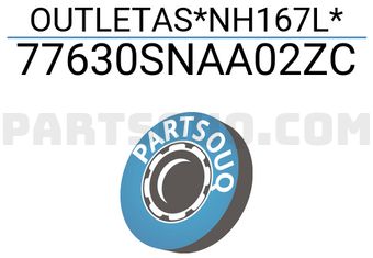 Honda 77630SNAA02ZC OUTLETAS*NH167L*