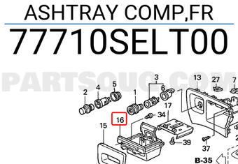 Honda 77710SELT00 ASHTRAY COMP,FR