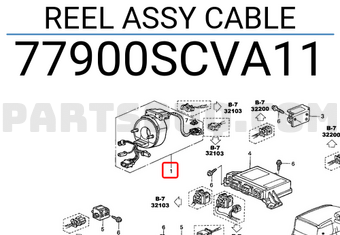 Honda 77900SCVA11 REEL ASSY CABLE