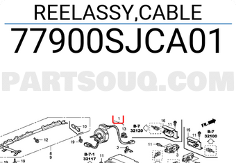 Honda 77900SJCA01 REELASSY,CABLE