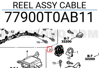 Honda 77900T0AB11 REEL ASSY CABLE