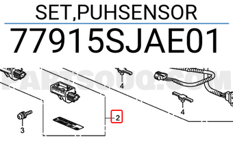 Honda 77915SJAE01 SET,PUHSENSOR