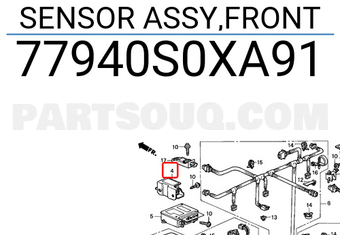 Honda 77940S0XA91 SENSOR ASSY,FRONT
