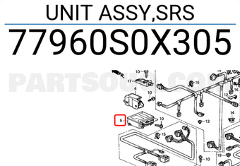 Honda 77960S0X305 UNIT ASSY,SRS