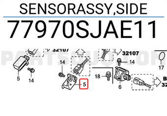 Honda 77970SJAE11 SENSORASSY,SIDE