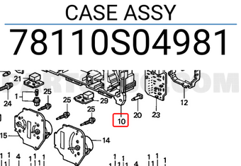 Honda 78110S04981 CASE ASSY
