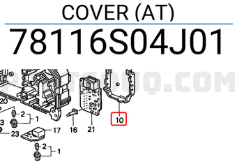 Honda 78116S04J01 COVER (AT)