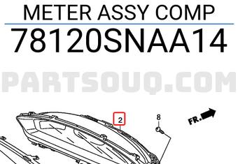 Honda 78120SNAA14 METER ASSY COMP