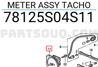 Honda 78125S04S11 METER ASSY TACHO