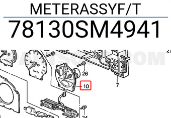 Honda 78130SM4941 METERASSYF/T
