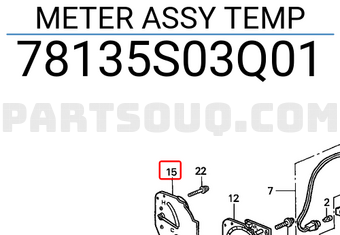 Honda 78135S03Q01 METER ASSY TEMP