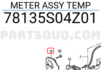 Honda 78135S04Z01 METER ASSY TEMP