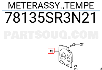 Honda 78135SR3N21 METERASSY.,TEMPE