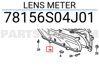 Honda 78156S04J01 LENS METER