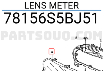 Honda 78156S5BJ51 LENS METER